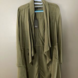 Max Jeans Silk-Like High/Low Jacket NWT